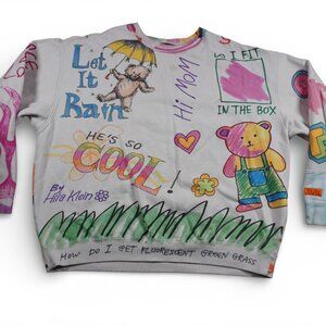 Teddy Fresh by Hila Klein Sweatshirt 2XL Graphic Print all over
